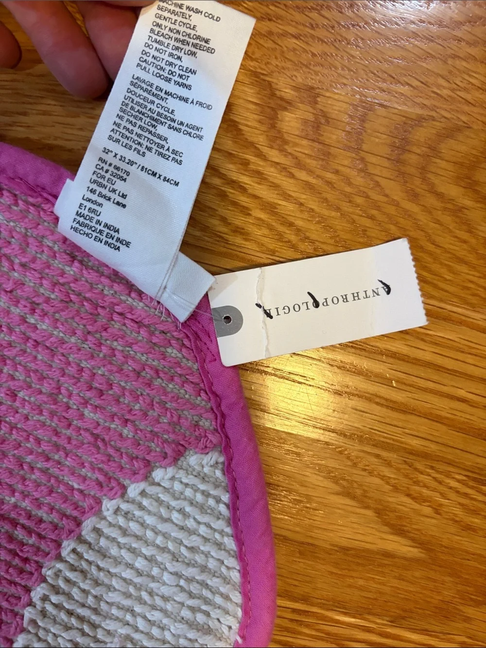 Anthropologie Analeigh Tufted Cotton Bath Mat NWT